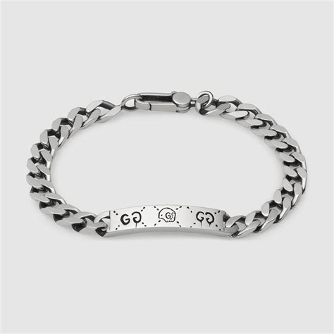 gucci ghost mens bracelet|gucci ghost necklace in silver.